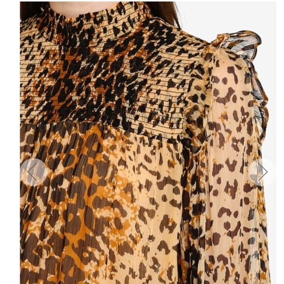 NWT Free People Roma Printed Ruffle Blouse - Picture 11 of 12